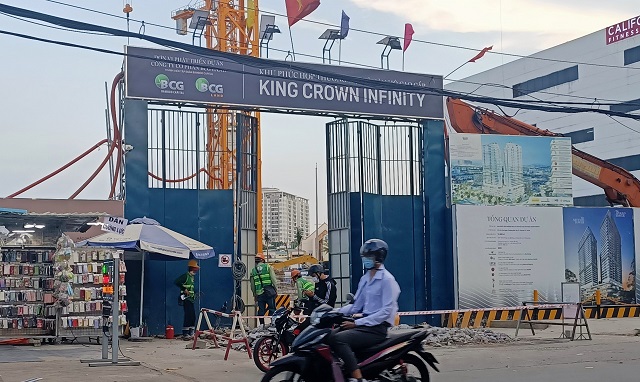 Sau gần 2 năm khởi công, dự án King Crown Infinity do Bamboo Capital phát triển chưa thành hình