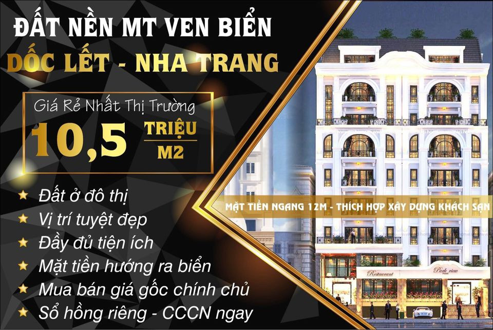 Đất nền vùng biển kênh đầu tư  “hot” hiện nay