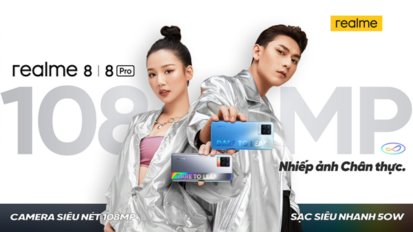 realme 8 Series ra mắt với camera 108MP cùng thiết kế thời thượng cho người dùng trẻ