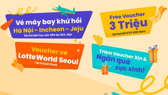 Du lịch Hàn Quốc như thổ địa với cơ hội trúng vé máy bay khứ hồi quốc tế