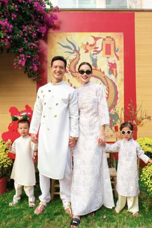 Hà Hồ, Lan Khuê đọ sắc du xuân áo dài của Hà Thanh Huy