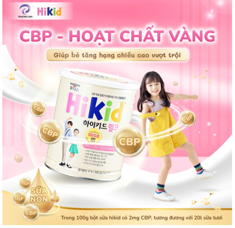 Xuất hiện quảng cáo sữa Hikid: “Hikid - số 1 chiều cao” với 