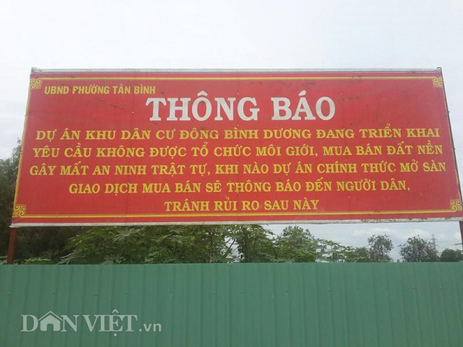 Dự án Đông Bình Dương: Bán 