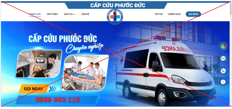 Ngang nhiên vận chuyển cấp cứu trái phép